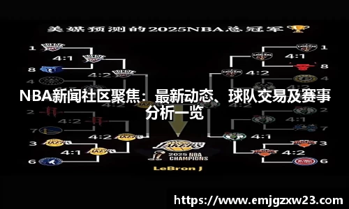 NBA新闻社区聚焦：最新动态、球队交易及赛事分析一览